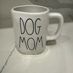 Rae Dunn White 'Dog Mom' Mug